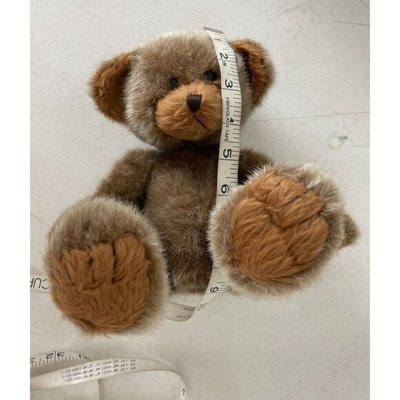 Silvery Brown Plush Teddy Bear 9 in Sitting Bear Stuffed Animal Toy - Picture 6 of 6
